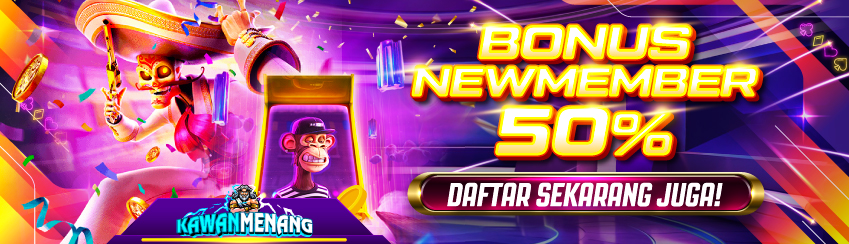 BONUS NEW MEMBER SLOT 50%